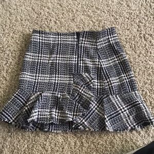 Zara plaid skirt